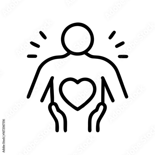 Humanity Icon Vector Illustration for People Community and Global Unity