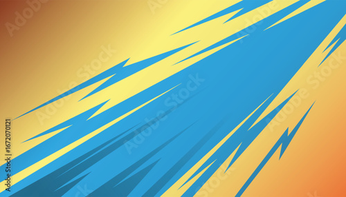 yellow light thunder bold comic vector background