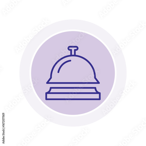 Hotel Bell color circle icon , vector, pixel perfect, illustrator file 
