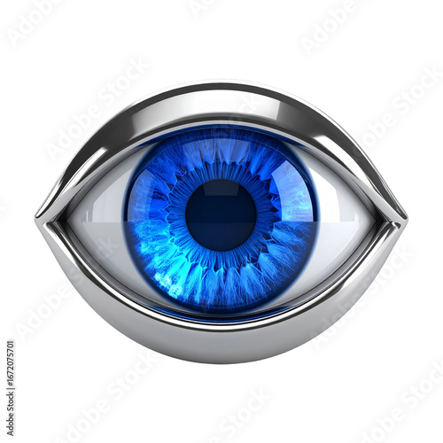 Eye Health Blue Eye Detail 3D Render Graphic
