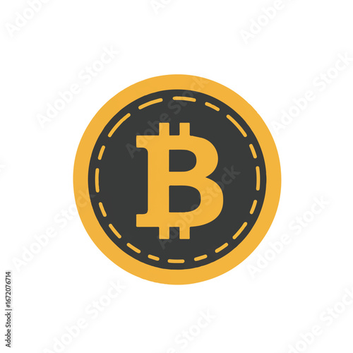 Bitcoin cryptocurrency coin shining brightly, representing digital finance and investment in the modern financial world, conveying innovation and technological advancement.