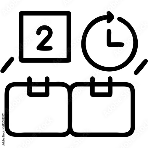 Calendar box icon