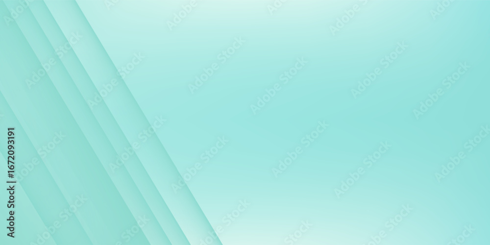 Obraz premium Pastel blue mint abstract lines background presentation template