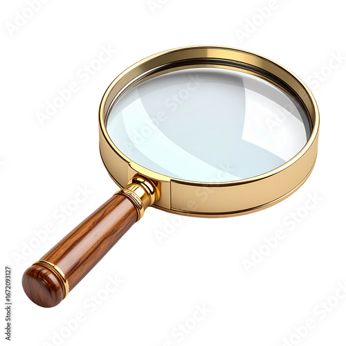 Magnifying Glass Search Detailed Illustration Research Exploration Discovery