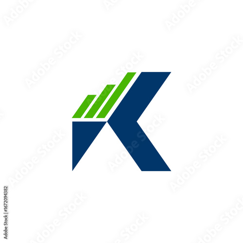 Free Download letter k accounting symbol. growth minimalist sign - GFXLoad