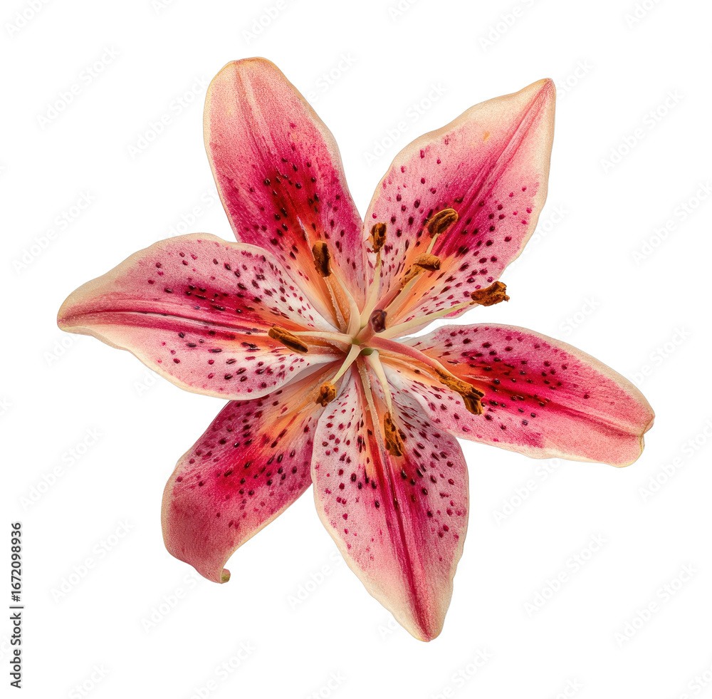 Naklejka premium PNG A lily flower blossom petal.
