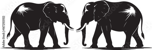 silhouette of a elephant