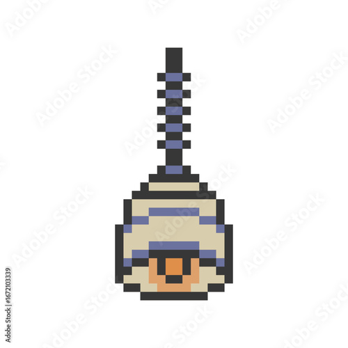 chandelier lamp retro pixel art