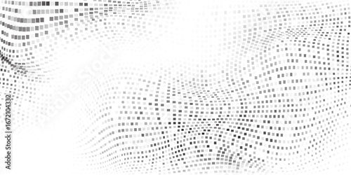 Mesh dotted halftone gradient texture. Vanishing polka dot simple abstract