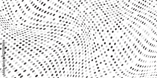 Simple grunge dotted halftone gradient texture. Vanishing polka dot background vector abstract art modern