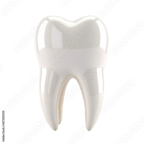 Healthy White Tooth Dental Care and Oral Hygiene Health Medical Illustration