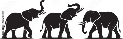 Elephant Silhouette Vector Set

Wild Elephant Animal Silhouette Collection

Elephant Walking and Standing Silhouette Graphic
