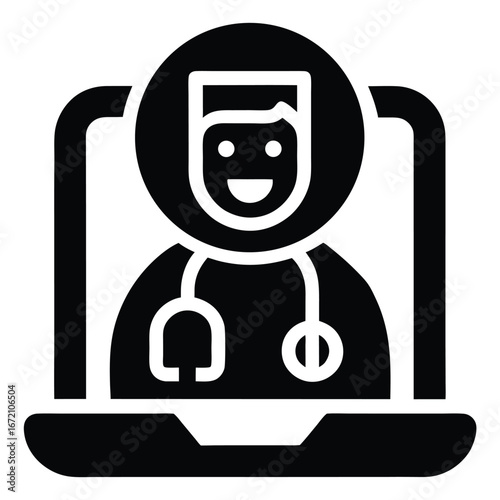 telemedicine vector icon