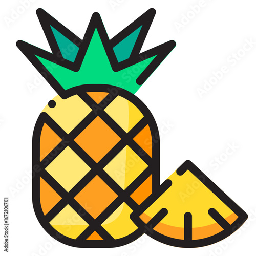 Travel Icon Set. This is lineal color icon style. 