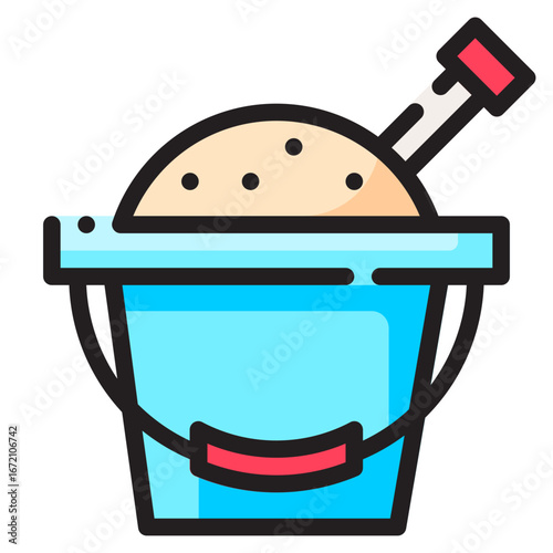 Travel Icon Set. This is lineal color icon style. 