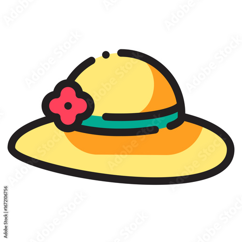 Travel Icon Set. This is lineal color icon style. 