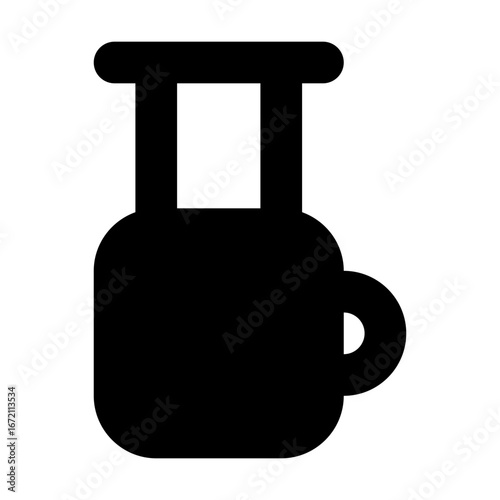 Aeropress Icon Filled