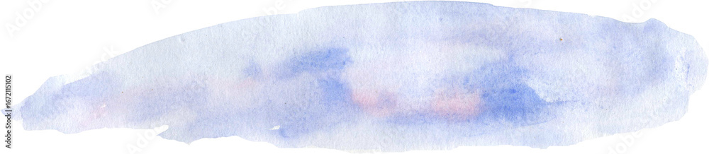 Fototapeta premium Blue watercolor hand painted background, sky abstract watercolor background