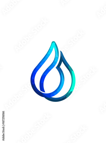 Abstract colorful drop graphic design