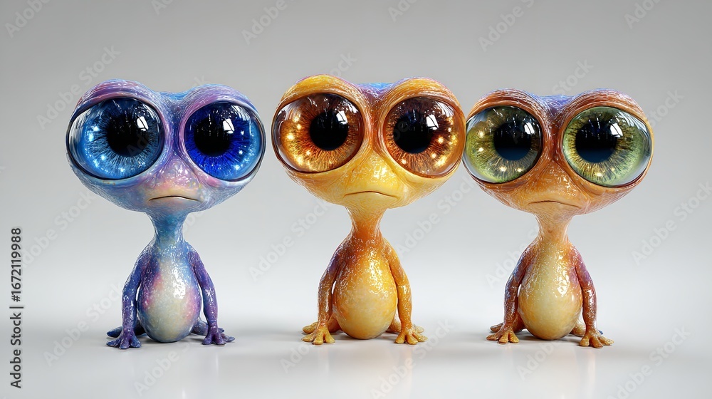 Fototapeta premium Adorable Animated Animal Characters