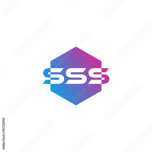 icon SSS emblem hexagon