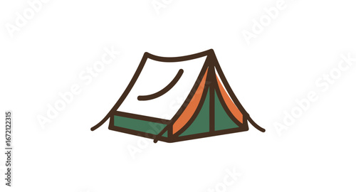 Camping tent illustration
