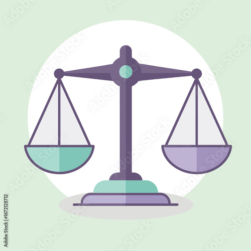 Balance scale illustration representing justice and legal matters.