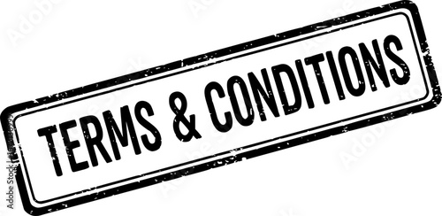 Terms & conditions grunge rubber stamp
