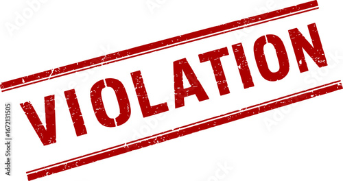 Violation grunge rubber stamp
