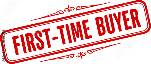 First-time buyer banner design stamp