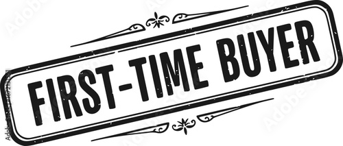 First-time buyer banner design stamp