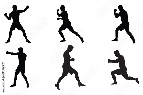  Kickboxing Icons eps 10