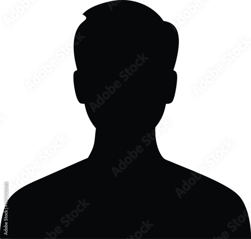 silhouette of a man in profile