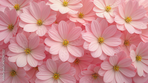 Pink flowers blooming background