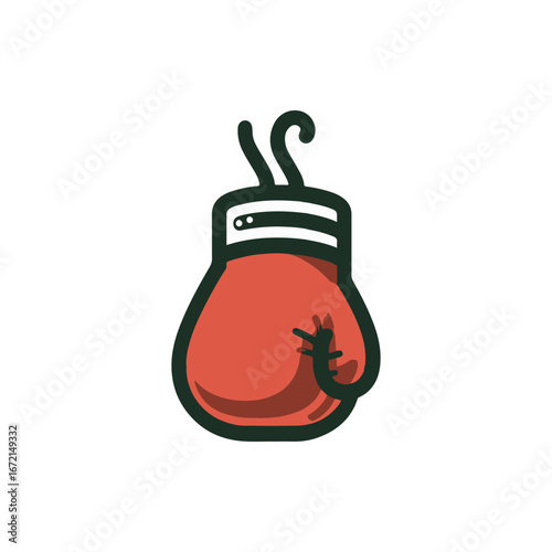 A vibrant illustration of a boxing glove symbolizing strength and competition