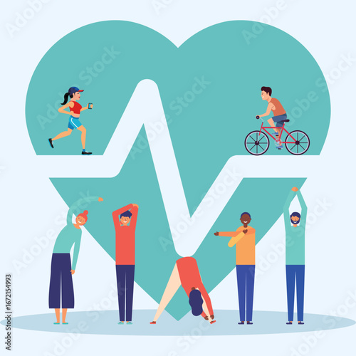 Flat Vector Illustration of P...