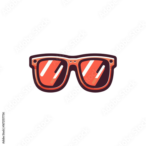 Stylish sunglasses with a vibrant design, set against a minimalist background, ideal for fashion