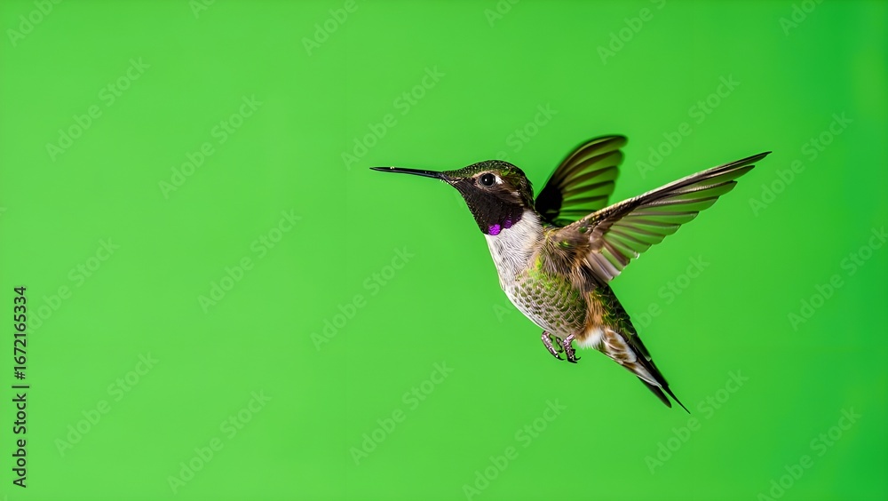 Fototapeta premium Close-up of Hummingbird in Flight