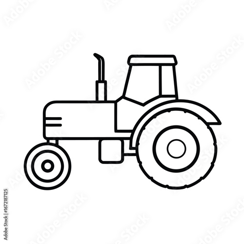 tractor isolated on white background