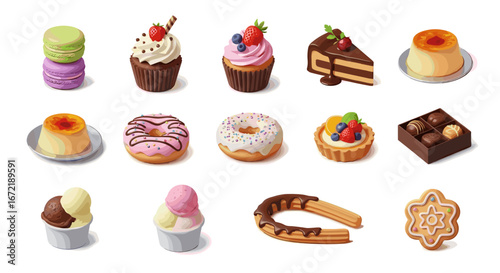 set of sweets