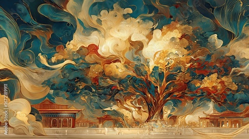thai art painting