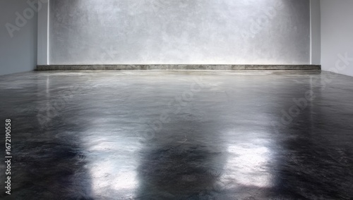Polished concrete floor in a modern room