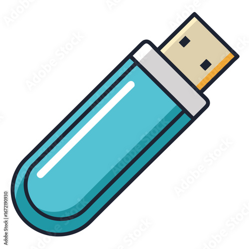  USB Drive Vector Illustration