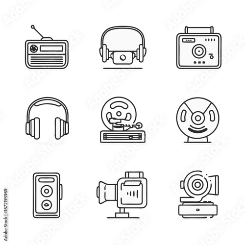 set of computer icons