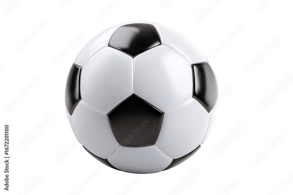 Fototapeta premium Soccer ball, white and black