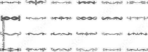 Vector art of an old document with handwritten text and decorative elements