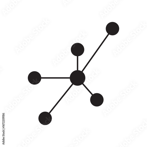 Technology icon. Vector linear icon isolated in black and white