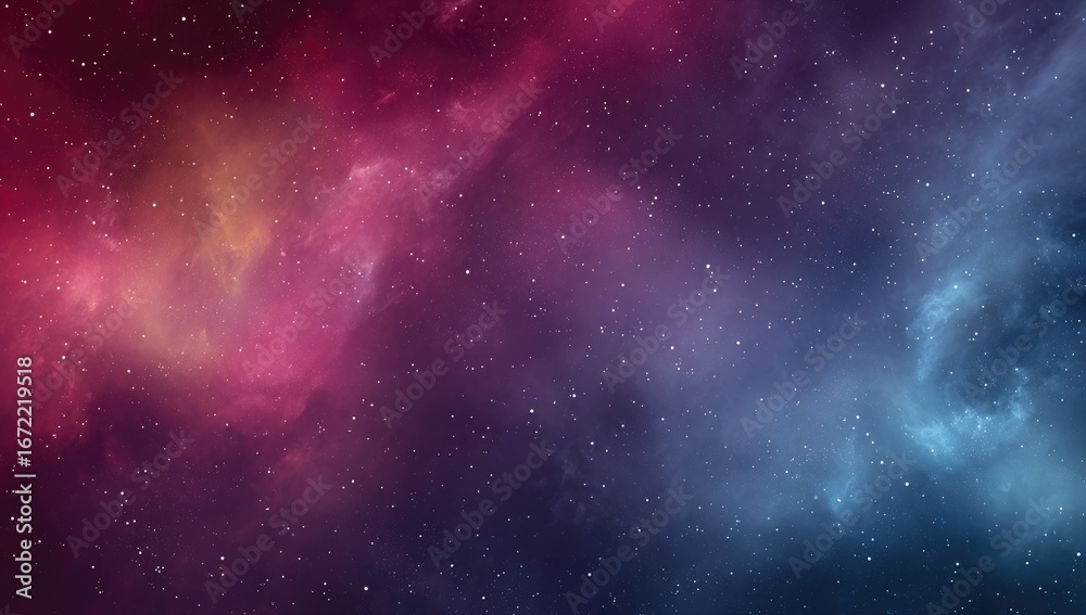 Fototapeta premium Cosmic nebula, swirling hues of deep space