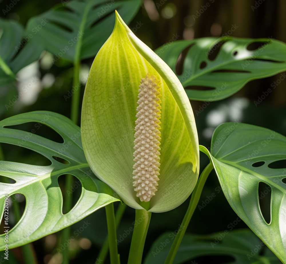 Obraz premium Monstera Adansonii flower