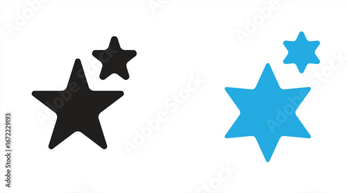 Star icon, star sign vector